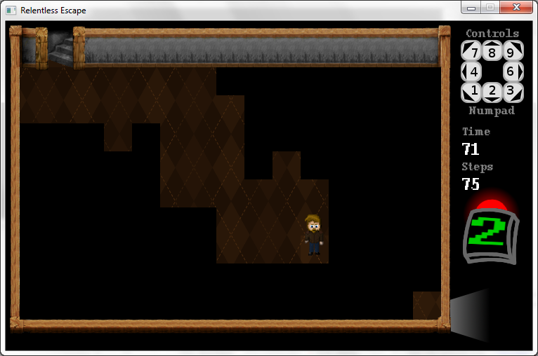 You uncover the spots as you walk over them, one by one.